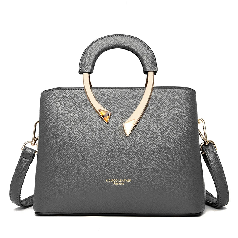 PU Leather Casual Crossbody Bags for Women Handbags Lady Top-Handle Bag
