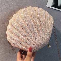 Shell Shape Mini Bag Chain Shoulder Bag for Women