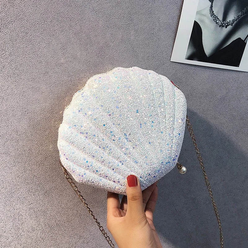 Shell Shape Mini Bag Chain Shoulder Bag for Women