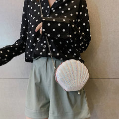 Shell Shape Mini Bag Chain Shoulder Bag for Women