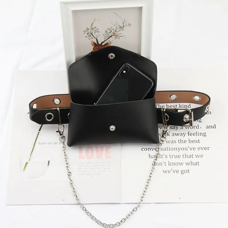 Large Capacity PU Leather Waist Bag Women Crossbody Belt Bag