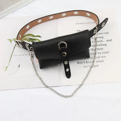 PU Leather Waist Bag Women Belt Messenger Bags Belt Bag Girl Crossbody