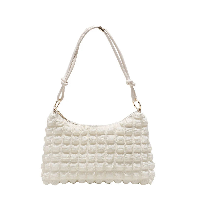 Puff Pleated Cloud Bag One Shoulder Handbag Tote Bag for Women