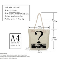 Pug Cartoon Print Lady Tote Bag High Capacity Summer Shoulder Handbag