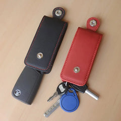Leather Key Case Holder Car Keychain Storage Bag