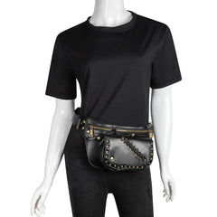 Gothic Punk Shoulder Bag Waist Pack Fanny Pack
