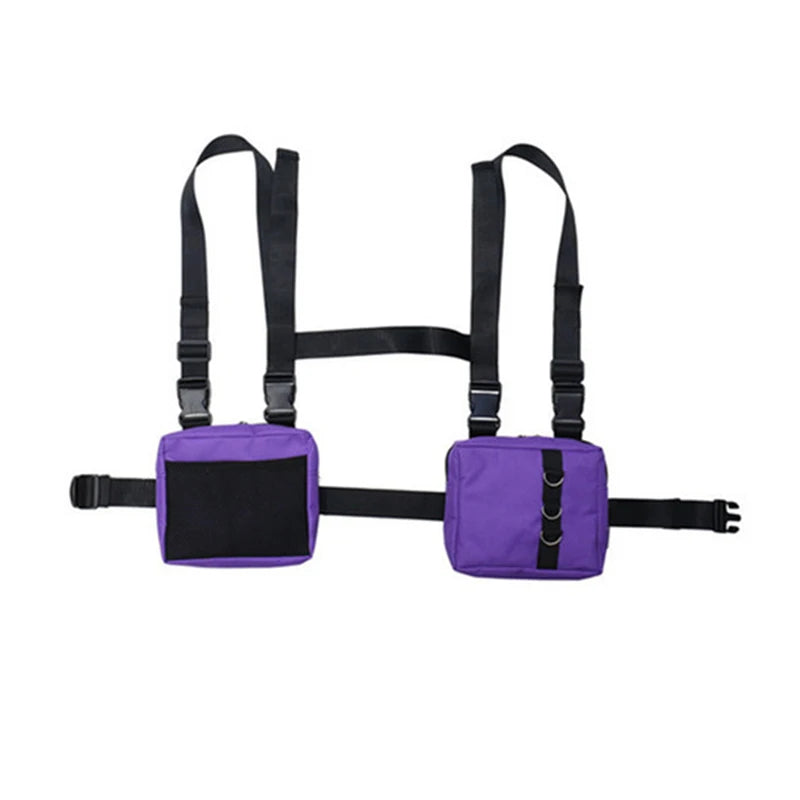 Punk Chest Bag Hip-Hop Tactical Streetwear Waist Pack Unisex