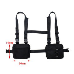Punk Chest Bag Hip-Hop Tactical Streetwear Waist Pack Unisex