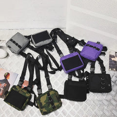 Punk Chest Bag Hip-Hop Tactical Streetwear Waist Pack Unisex