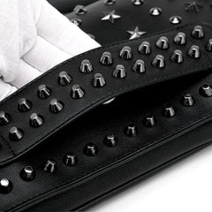 Punk Rock Style Female Evening Clutch Bags Women Rivet Star Shoulder Bag
