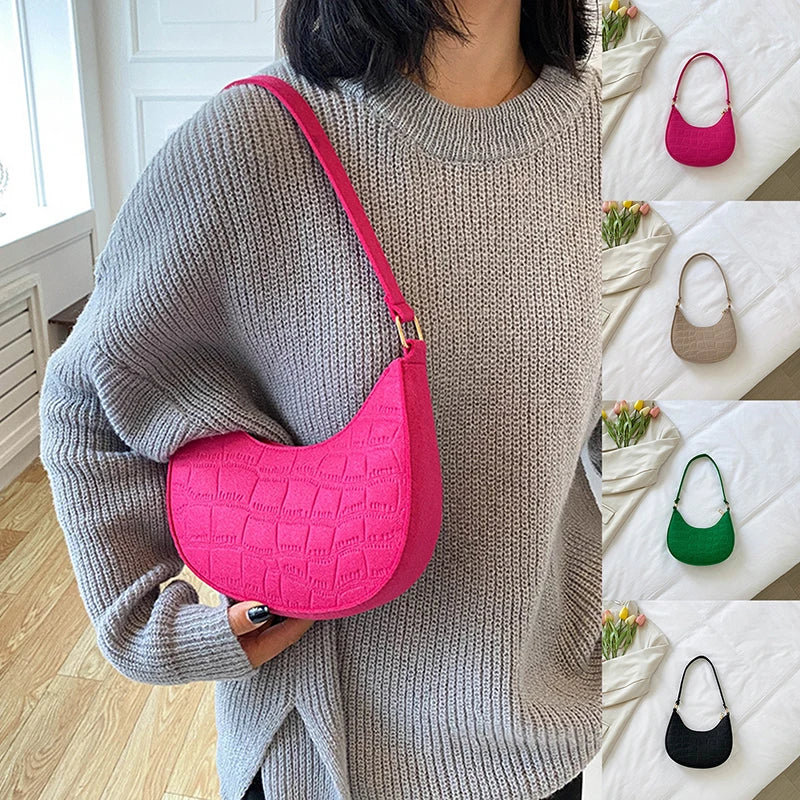 Green Chain Shoulder Pouch Mini Leather Tote Bag