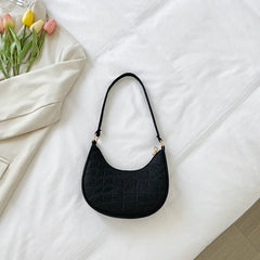 Green Chain Shoulder Pouch Mini Leather Tote Bag