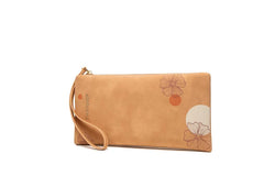 Puretti Women's Long Wallet Zipper Buckle Print