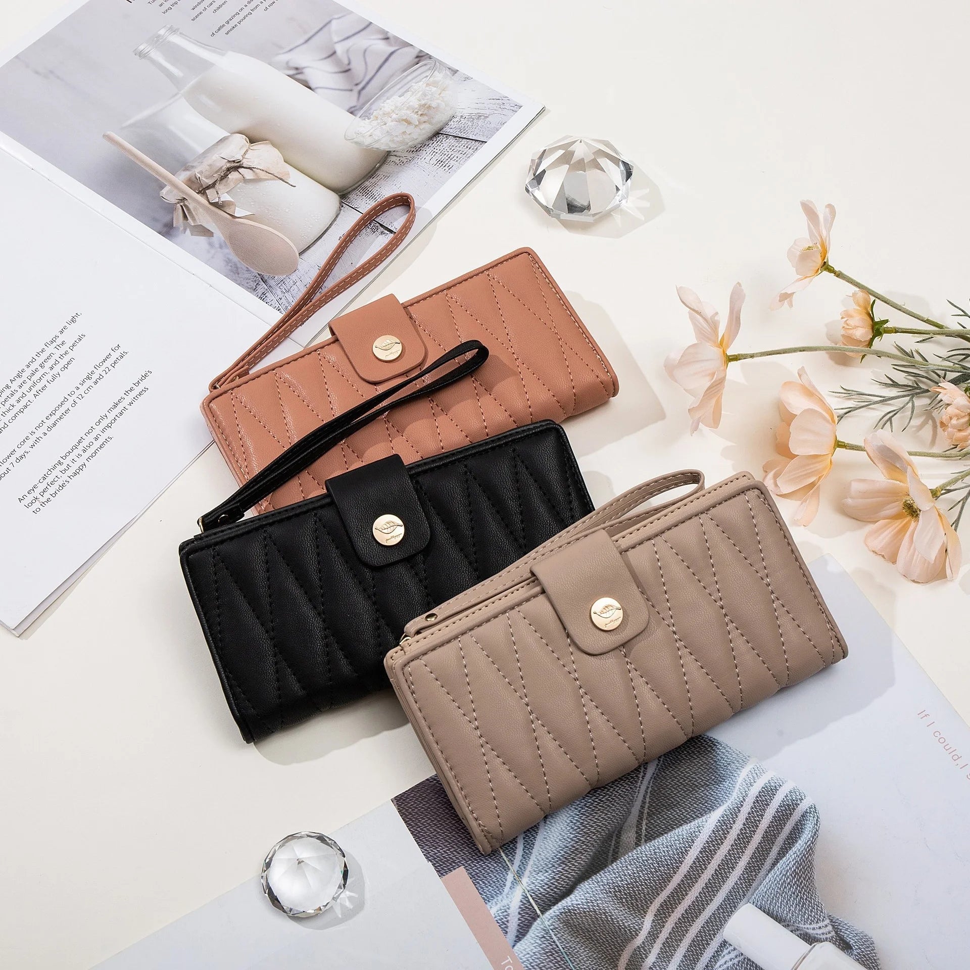 Puriti Lingge Large Capacity Card Long Wallet Women's Wallet