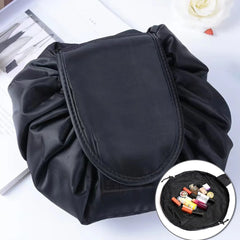 Purple Flower Letter Print Cosmetic Storage Bag Makeup Organizer Travel Wash Pou