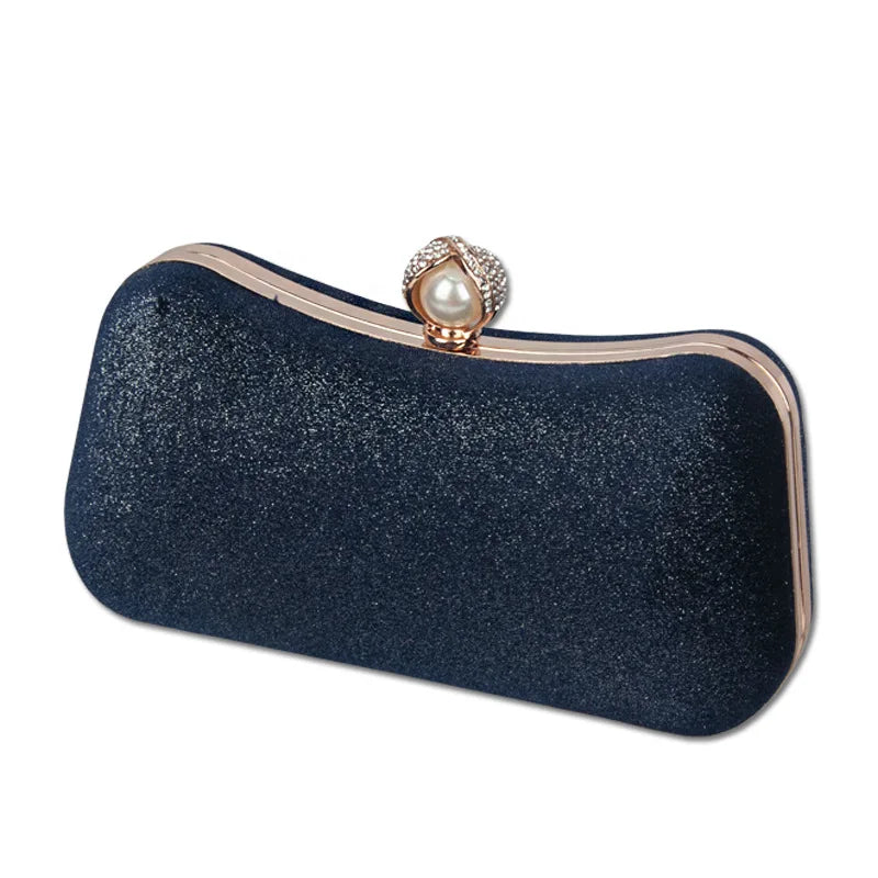 Green Tassel Evening Clutch Bag with Chain Strap