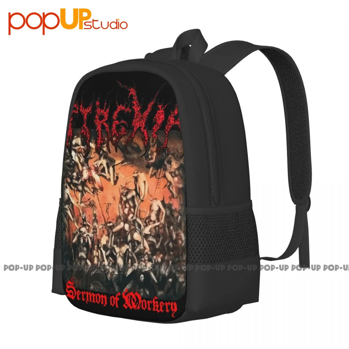 Pyrexia Sermon Mockery Death Metal Suffocation Immolation Nile Backpack
