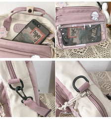 Qiaoduo Mini Backpack Women Waterproof Nylon Small Shoulder Bags