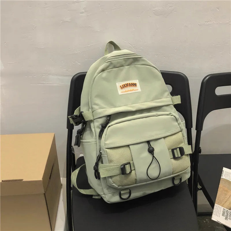 Qiaoduo Waterproof Nylon Women Backpack for Teenage Girl