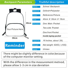 Quackity Backpack Boy Girl School Bags Teen Travel Bag Students Casual Rucksack