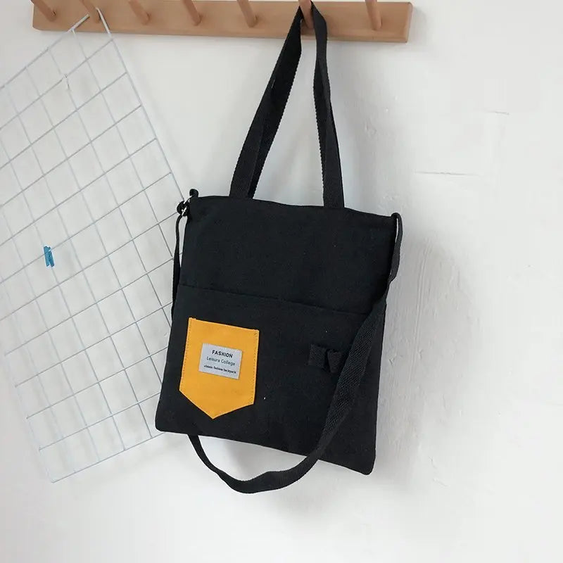 Canvas Shoulder Bags Casual Large Size Travel Bags Women Messenger Bag