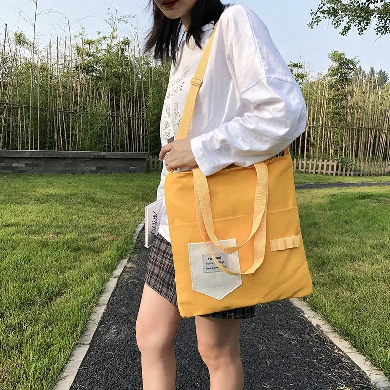 Canvas Shoulder Bags Casual Large Size Travel Bags Women Messenger Bag