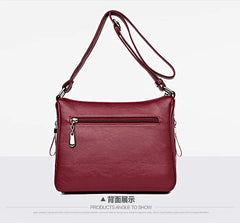 Women's PU Leather Crossbody Shoulder Bags with Multi-pocket Design