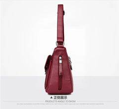 Women's PU Leather Crossbody Shoulder Bags with Multi-pocket Design