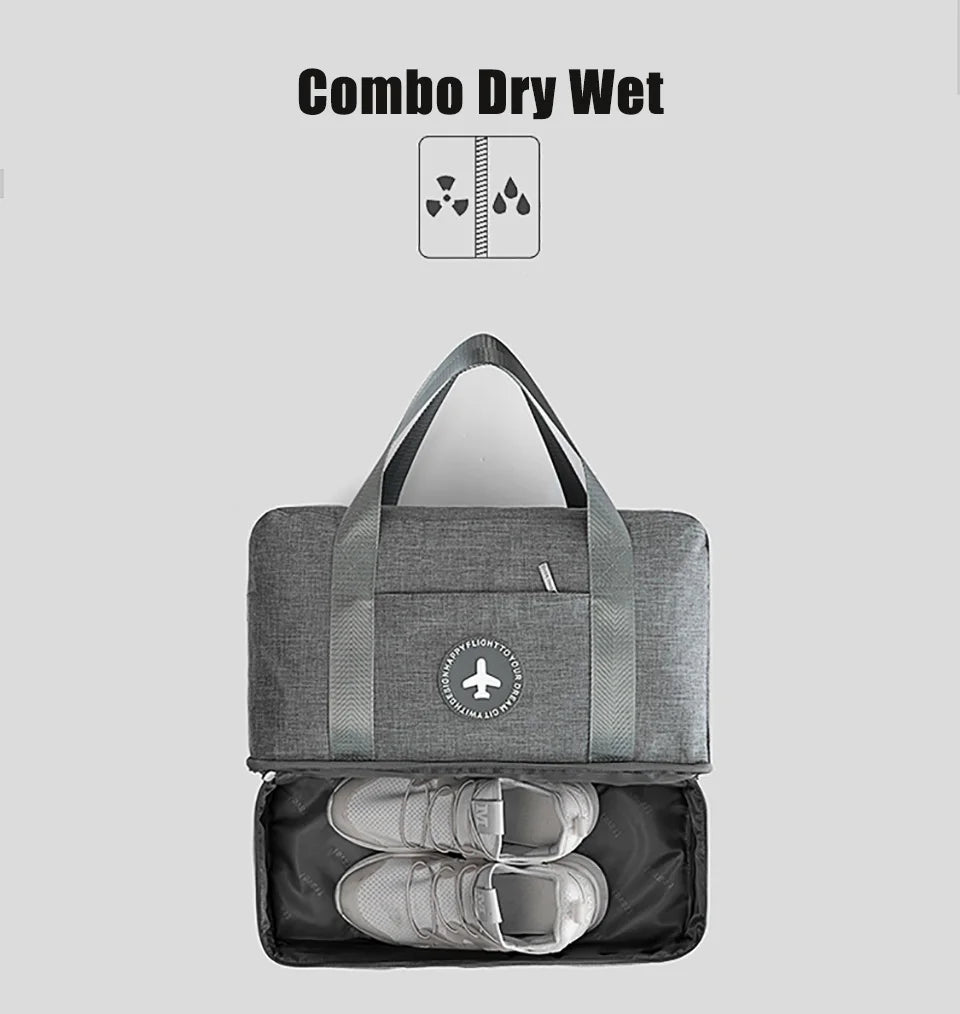 Durable Sports Bag Gym Bag Shoes Storage Fitness Handbag