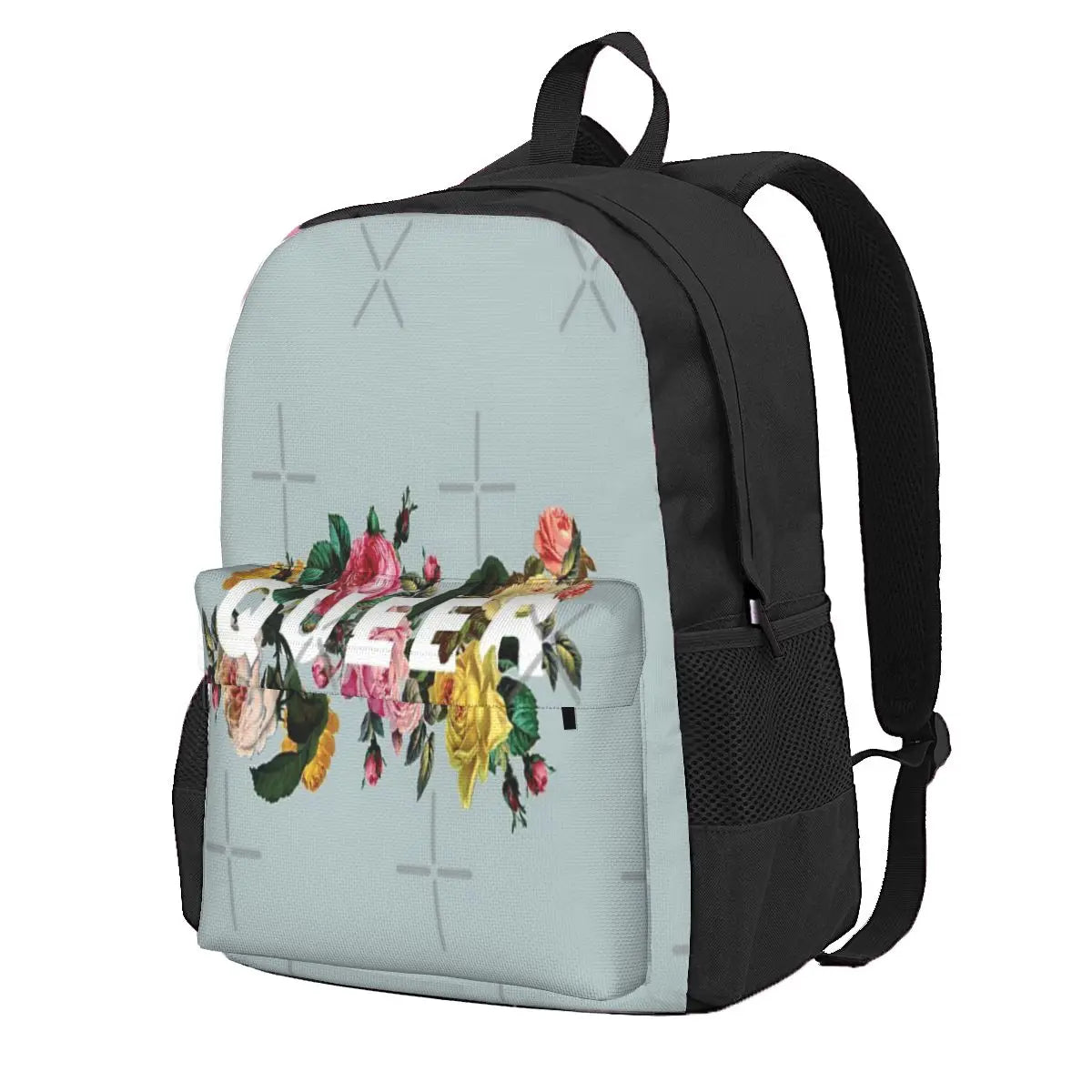 Vintage Queer Roses Backpack for Men and Women
