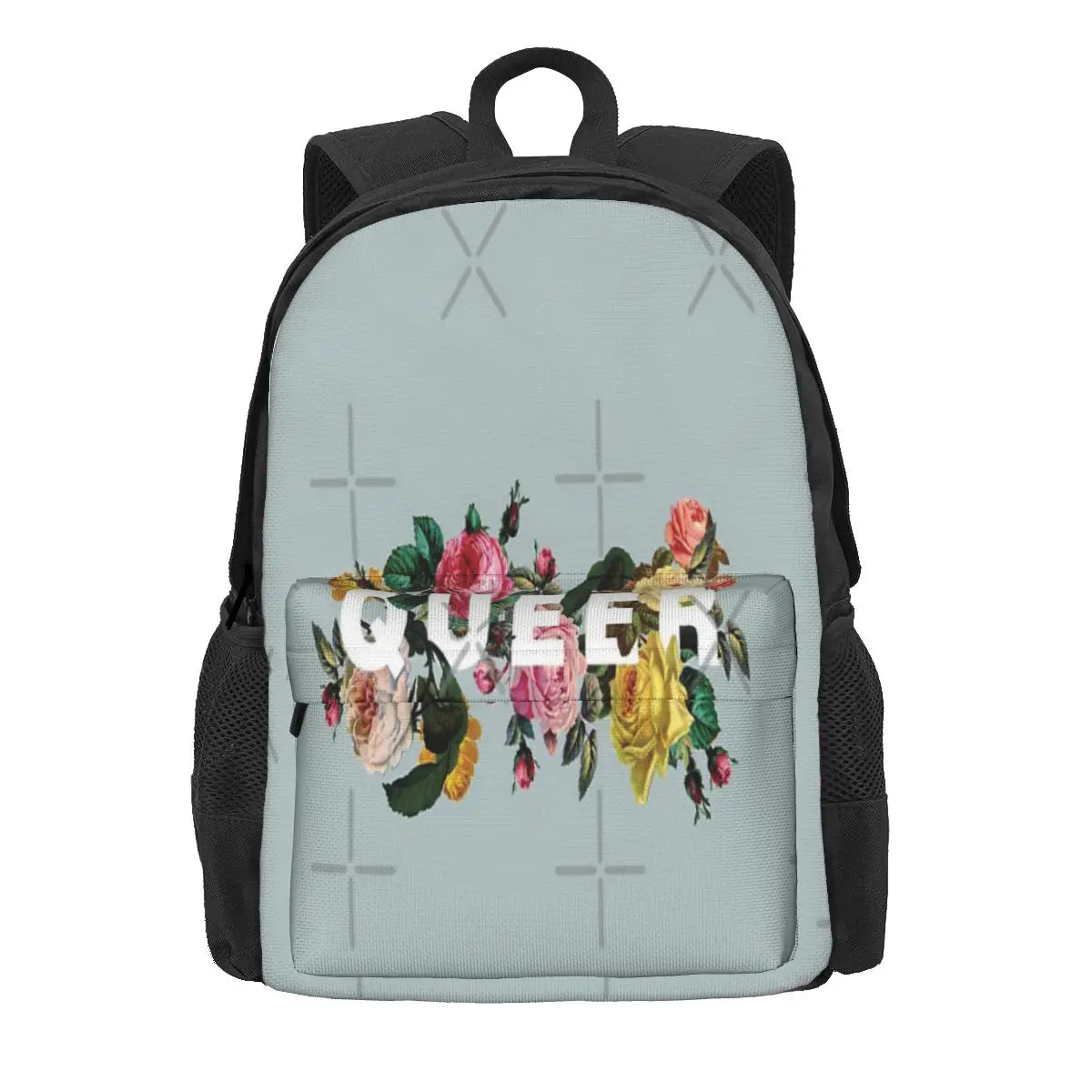 Vintage Queer Roses Backpack for Men and Women