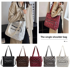Quilted Cotton-Padded Nylon Ladies Crossbody Bag