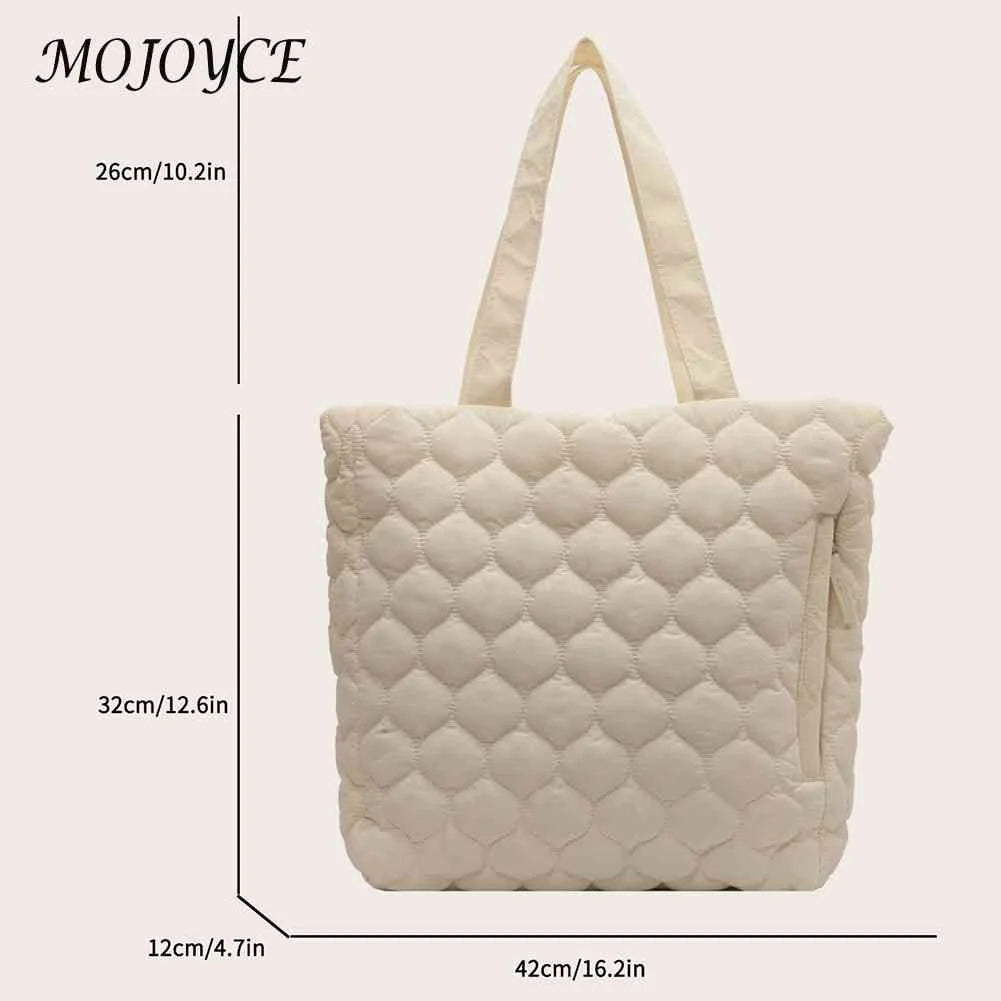 Quilted Underarm Bag Large Capacity Top-handle Bag