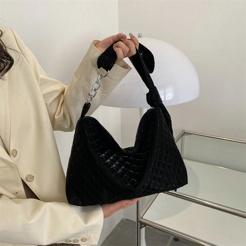 Quilted Women Shoulder Bags Nylon Cotton Ladies Handbags