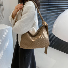 Quilted Women Shoulder Bags Nylon Cotton Ladies Handbags