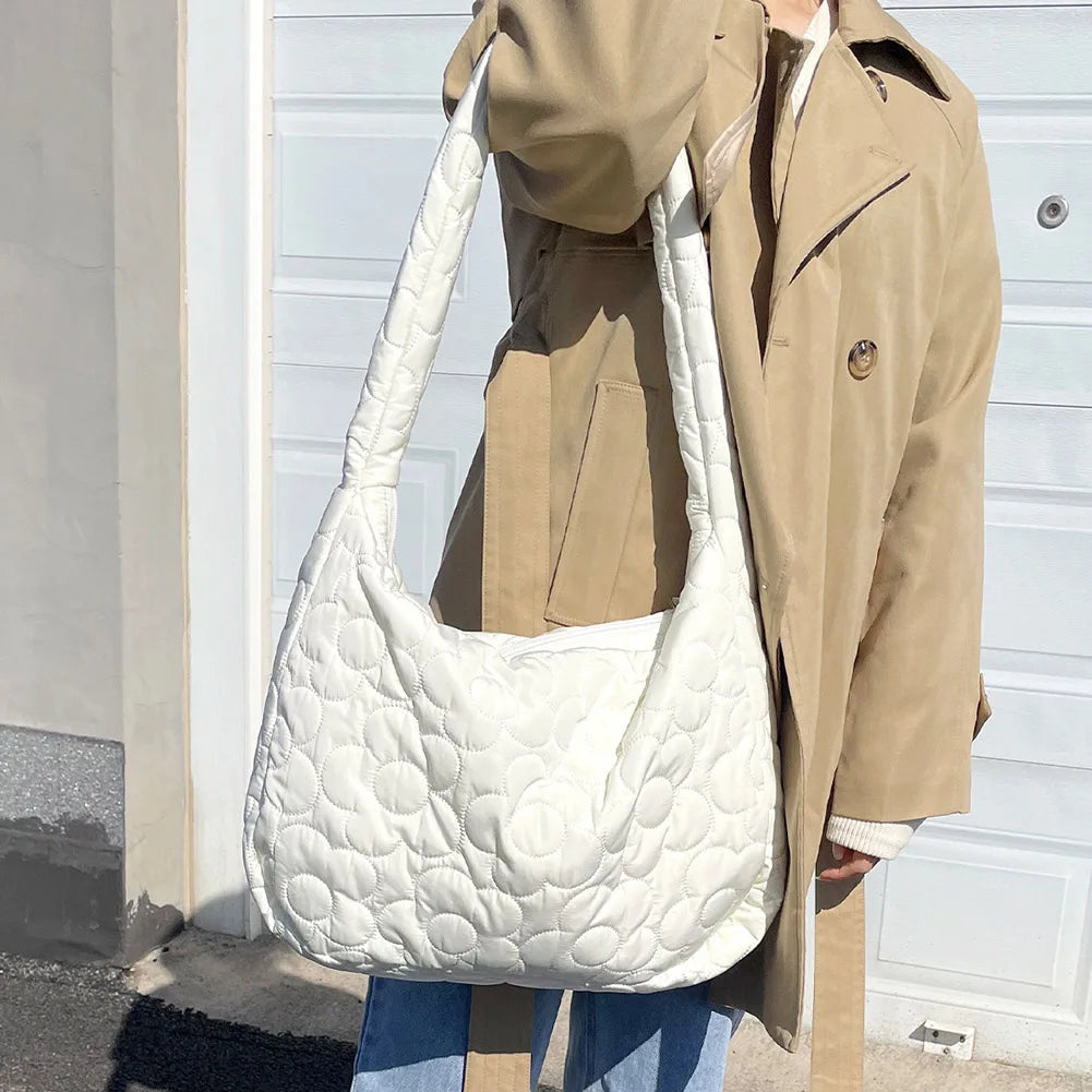 Quilted Women Tote Handbag Shoulder Bags Large Capacity Messenger Bags Lady Bags