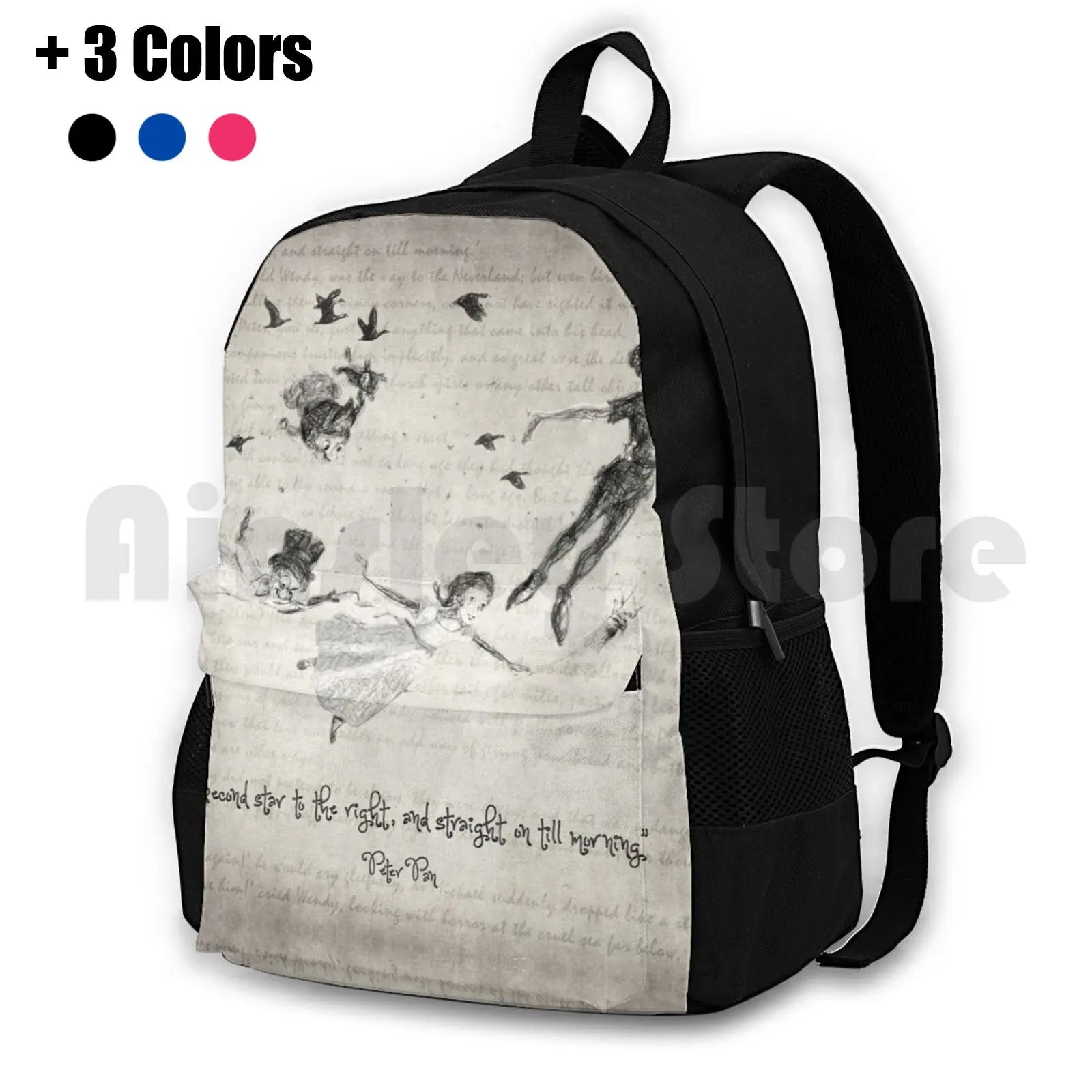 Outdoor Hiking Backpack Waterproof Camping Travel Vintage Book