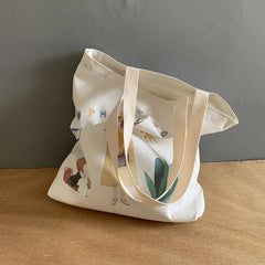 Canvas Shoulder Bag Japanese Students School Tote Bag