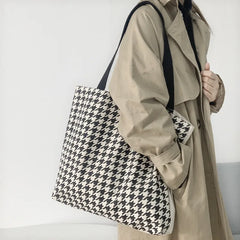 Retro Canvas Shoulder Bag for Women Large Capacity Handbag