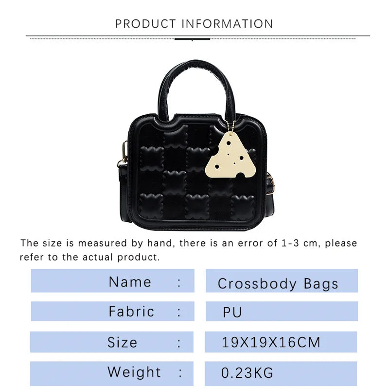 REAVEASY Vintage Shoulder Bag Small Square Crossbody Bag