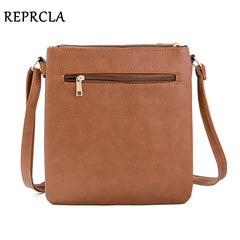 Double Layer Shoulder Bag High PU Leather Women Messenger Bags