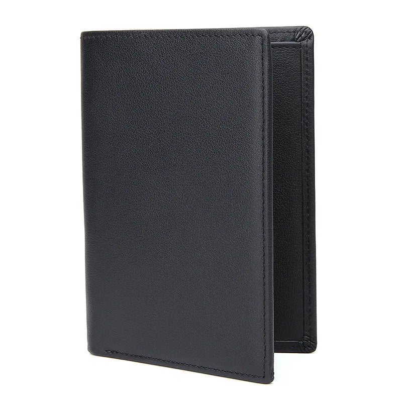 RFID Blocking Leather Passport Holder Cover Case & Travel Wallet