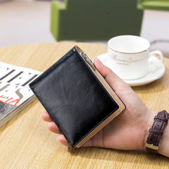RFID Blocking Vintage Bi-Fold Wallet for Men