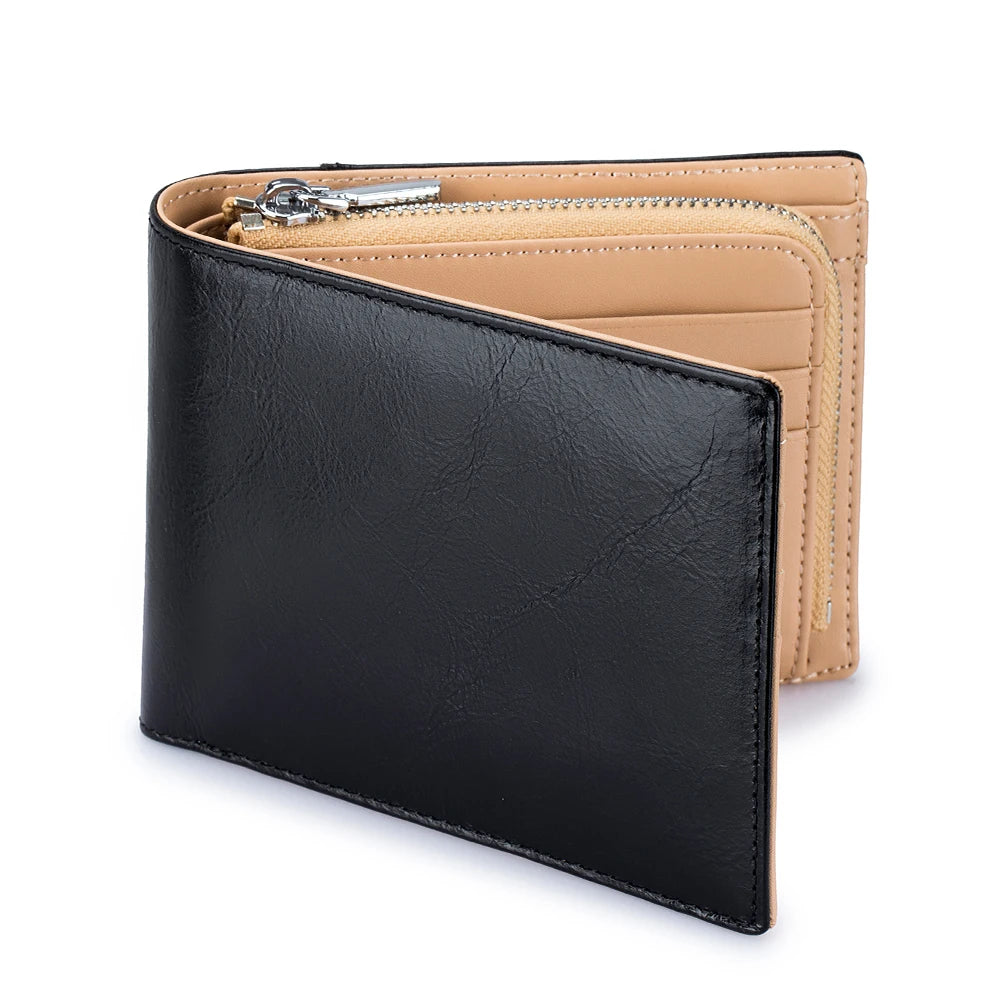 RFID Blocking Vintage Bi-Fold Wallet for Men