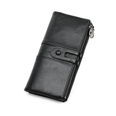 RFID Wallet Women Leather High Cow Leather Long Womens Wallets Ladies Clutch