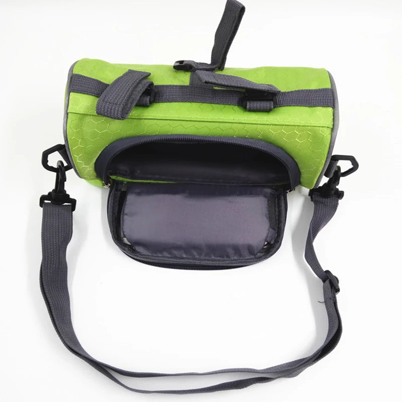 Touch Screen Cycling Phone Bag Front Bicycle Tube Handlebar Cylinder Bag