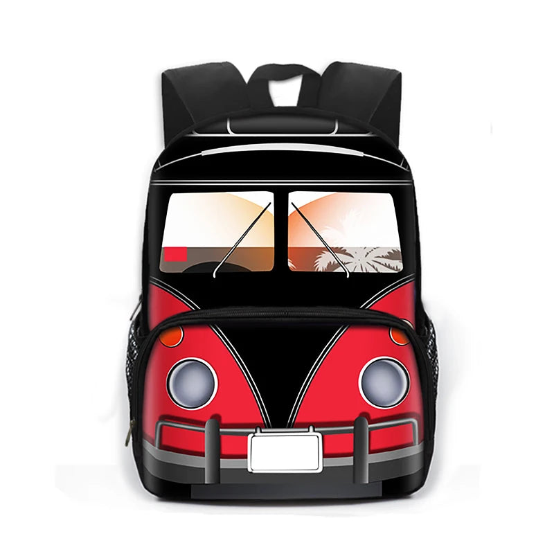 Boys Cartoon Locomotive School Backpack
