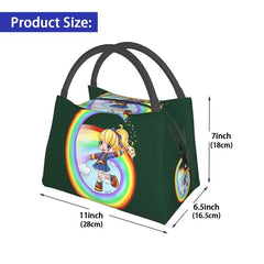 Rainbow Brite Insulated Lunch Bag Women Thermal Reusable Travel Food Box