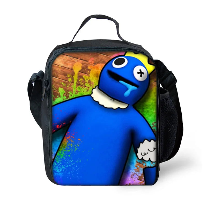 Rainbow Lunch Bag Kid Waterproof Portable Zipper Thermal Oxford Cooler