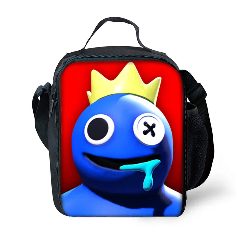 Rainbow Lunch Bag Kid Waterproof Portable Zipper Thermal Oxford Cooler